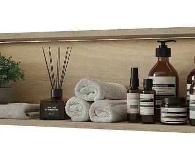 Shelf above the toilet 3 3D model