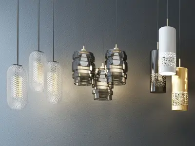 lamp droplight Low-poly 3D model purchase