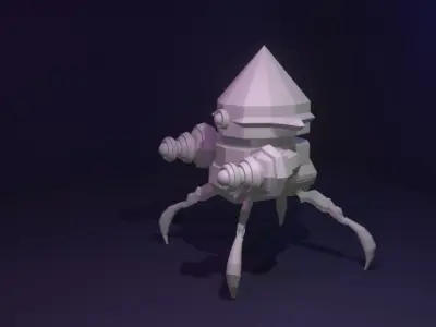 Scifi Robot GR02 3D Model Low-poly 3D model