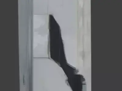 Urban Fallen Column 3D Model Low-poly 3D model