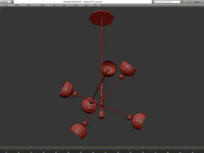 Margot Chandelier by Anthropologie in Assorted low poly 3d model Low-poly 3D model