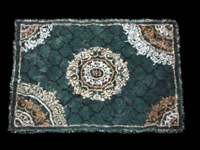 Printed Carpet Low-poly 3D model