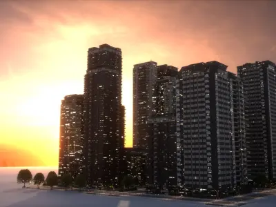 City Block Type B11 3D model