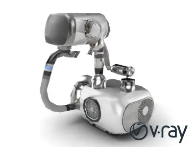 Robot Respiratory System Nano Filters model pack Low-poly 3D model