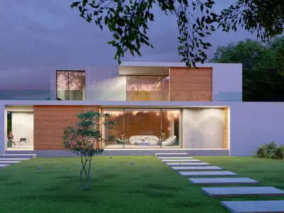 Excercise File for Model a House in SketchUp 2024 Tutorial Free 3D model