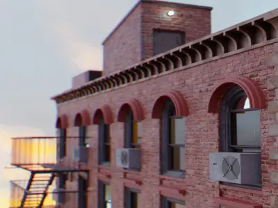Brooklyn Inspired Building 3D model