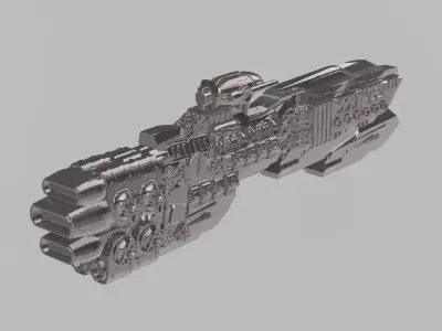 FLEET CORE - 07 USDF BATTLESHIP 3D print model