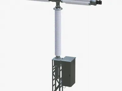 Disconnector 420 kw Low-poly 3D model