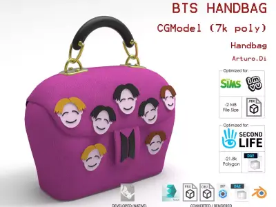 BTS Handbag Low-poly 3D model