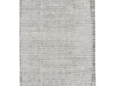 RAHIMA HAND-KNOTTED FLATWEAVE WOOL RUG 3D model