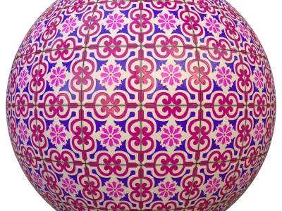 tile patterned 158-seamless-4k-pbr  3D model