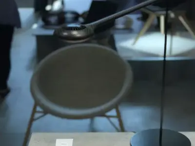 Modern Carbon Fiber Floor Lamp  Low-poly 3D model