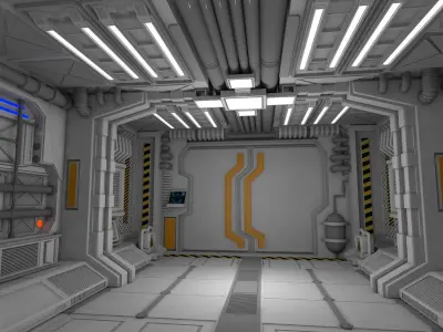 Sci fi interior 3D model 50