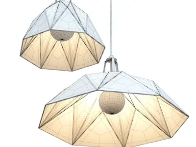 Crate and Barrel - Maddox Faceted Pendant 3D model