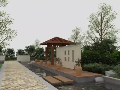 Backyard Design 3D model