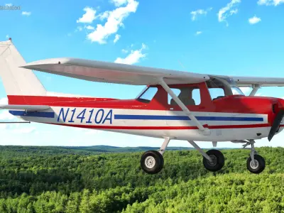  Cessna 150 Aircraft with Advertising Air Banner 