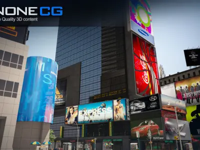 NYC Times Square v2 3D model