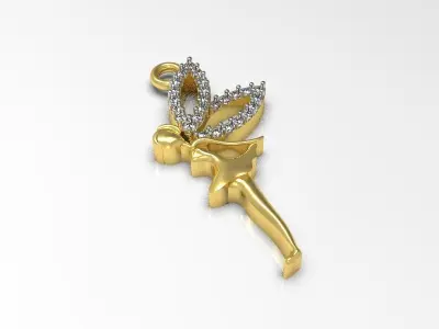 090 - Fairy Angel Pendant for Young Girls and Kids 3D print model