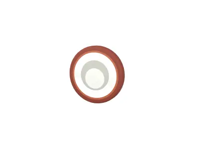 Cartoon Coconut Slice v1 001 Low-poly 3D model