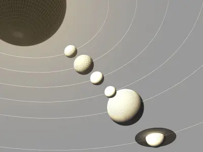 Solar System 3D model