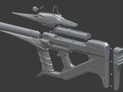 Necrosis THE RECLUSE Destiny 2 gun  3D print model