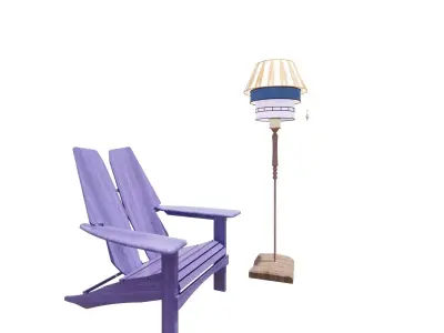 Set Of Furniture 02 3D model