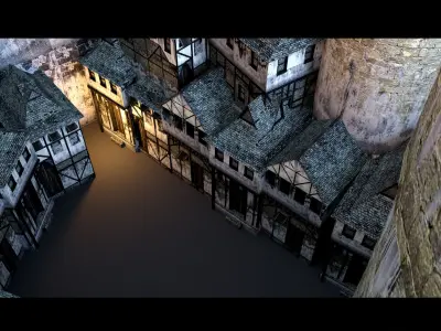 Medieval Castle- 3d Model 3D model