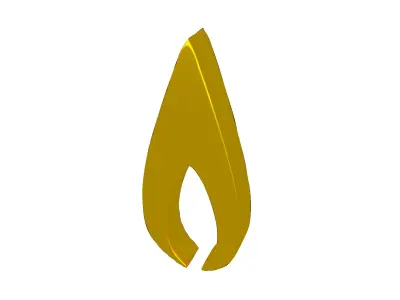 Fire Symbol v2 012 Low-poly 3D model