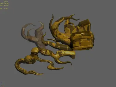Magic Palace - yellow glass 01 3D model