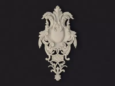 dekor ornate wall plaque 3D model
