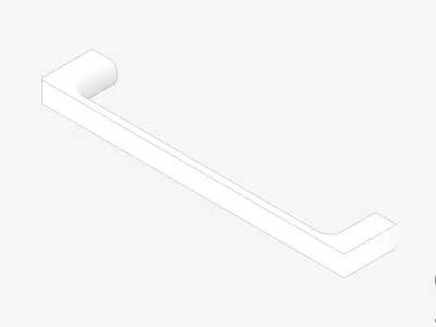 Hand Towel Holder - Single - Luxury - Glide Low-poly 3D model