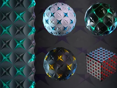 Hard Surface - VOL 05 - Maps - SBsar sci-fi Pattern Texture
