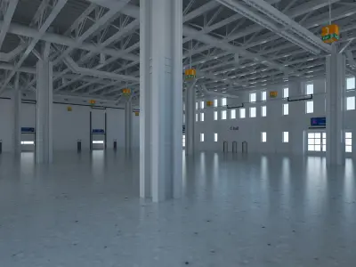 Exhibition Hall 27 interior 3D model