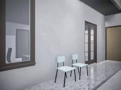 Modern Minimalist Two Storey House 3D model