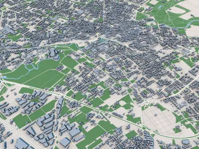 Monza City Italy 3D model