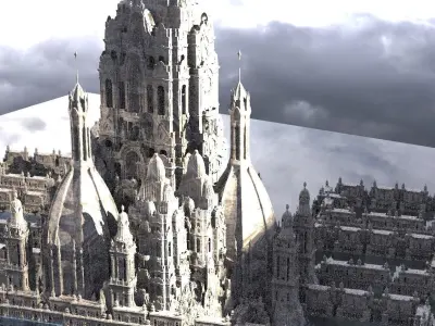 Medieval Muslim Architecture Kit bash 3D model