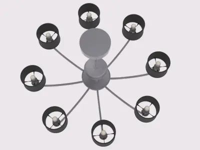 Chandelier 3D model 4