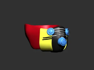 gas mask helmet high poly sculpt 3d printable  3D model order