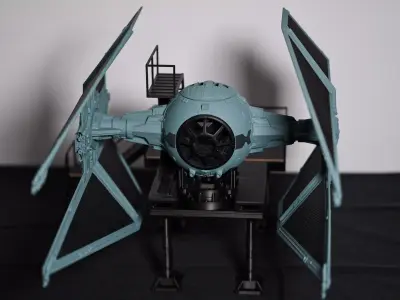 Imperial Hangar Display Stand - Studio Scale 1-24 3D print model