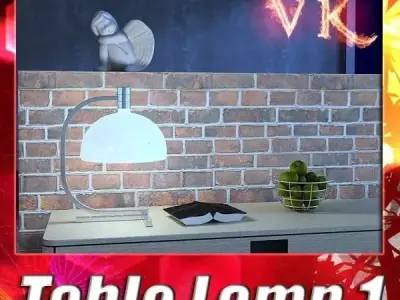 Modern Table Lamp 01 AS1C 3D model