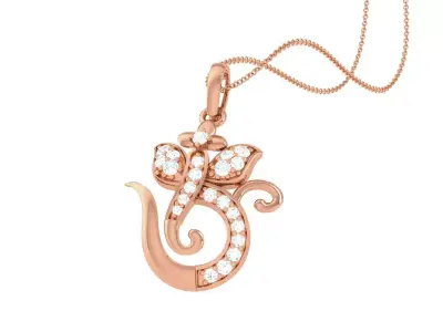 Spiritual Ganesha Pendant 3D print model