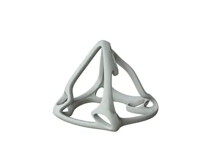 SciFi Cube Object No 59783 Low Poly Shape Low-poly 3D model