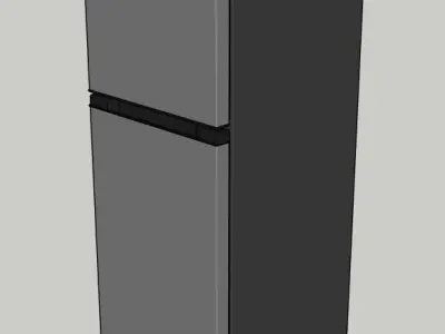 American Home Top Mount Refrigerator 3D model