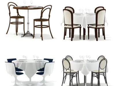 Restaurant Equipment Set 3D model