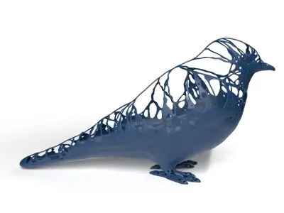 Swallow Dust Voronoi Low-poly 3D model