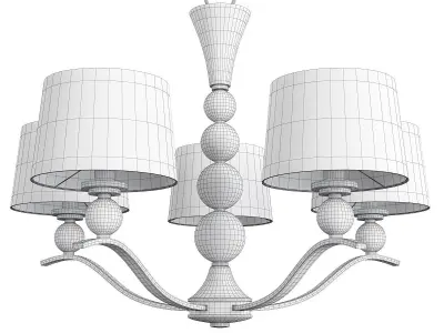 RONDO CHANDELIER Low-poly 3D model