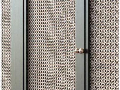 Ratan cabinet doors 3D model