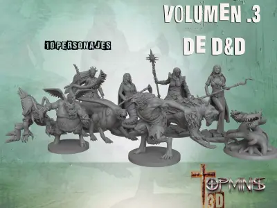 CHARACTERS DnD  3D print model