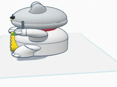 Japan Gorgeous Cat Low-poly 3D model