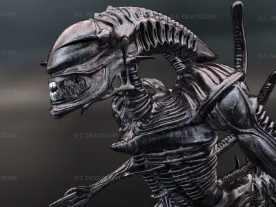 Alien Xenomorph Low-poly 3D model